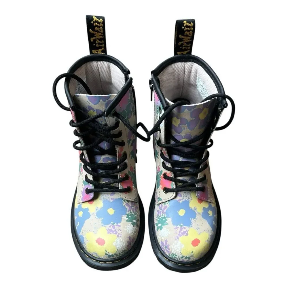 Dr. Martens Multicolor Floral Kids Boots